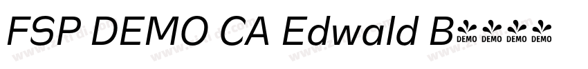 FSP DEMO CA Edwald B字体转换